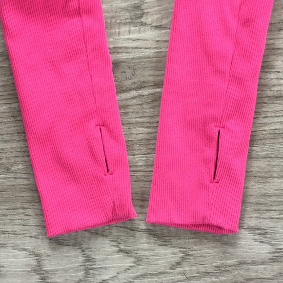 Lululemon - Run Reflection Half Zip Jacket - Senorita Pink Plaid - Picture 8 of 11